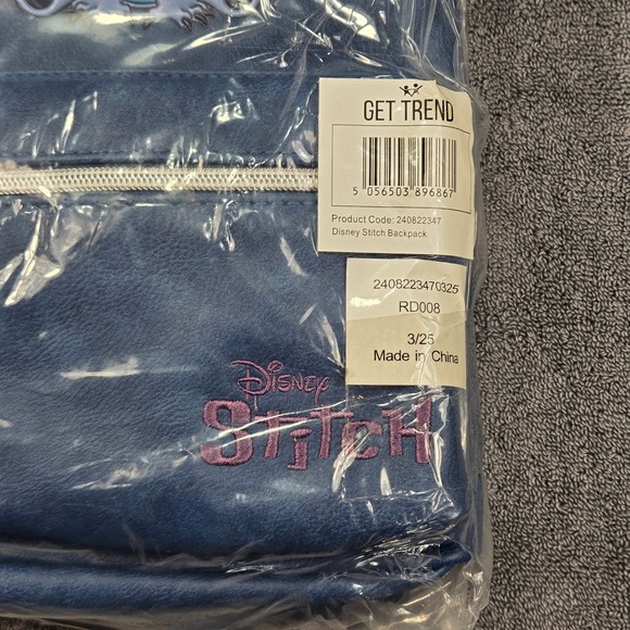 Disney Stitch Mini Backpack Kids Blue NEW Difuzed 240822347 Lilo & Stitch Bag - Picture 2 of 7